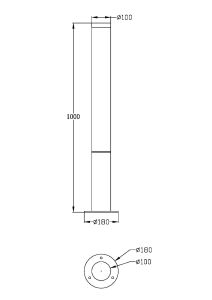 Уличный наземный светильник Maytoni Ginza O041FL-L30B3K