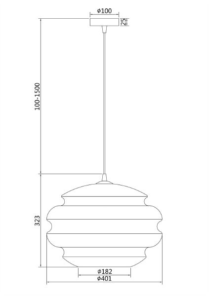 Светильник подвесной Maytoni Ruche P078PL-01AM