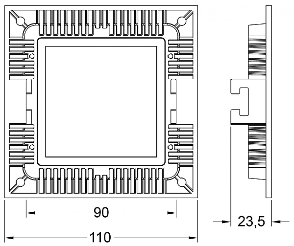 Встраиваемый светильник Deko-Light LED Panel Square 8 565155