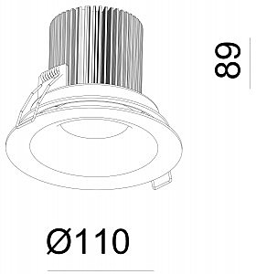 Встраиваемый светильник Deko-Light COB Back Light 565224