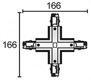 X-Соединитель для 3-х фазной системы Deko-Light D Line 710034