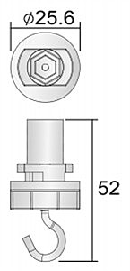 Крюк для 3-х фазной системы Deko-Light D Line 710060