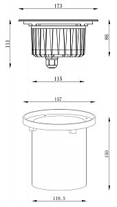 Уличный встраиваемый Deko-Light HP 730249