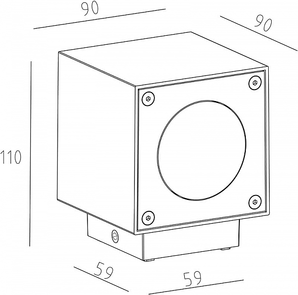 Уличный настенный светильник Deko-Light Cubodo 730328