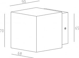 Уличный настенный светильник Deko-Light Cubodo 731029