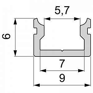 U-Профиль Deko-Light AU-01-05 970085