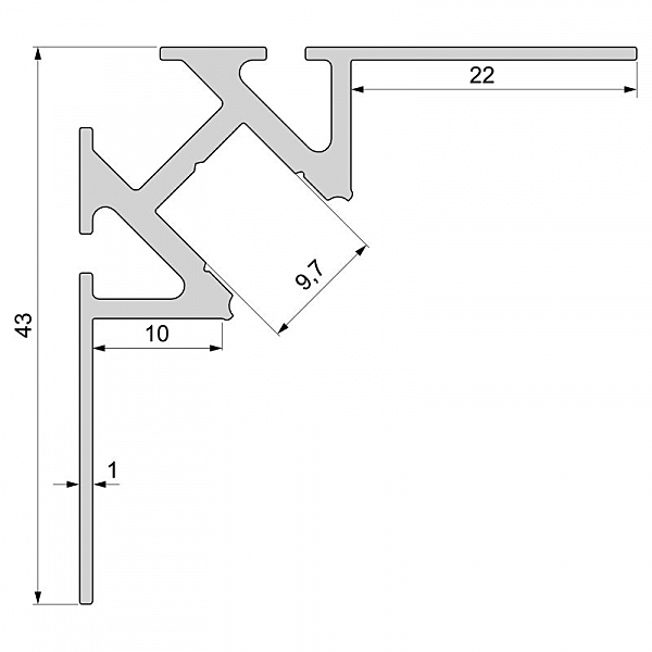 Профиль Deko-Light EV-01-08 975341