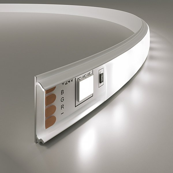 Профиль Elektrostandard LL-2-ALP012 LL-2-ALP012 Гибкий алюминиевый профиль белый/белый для LED ленты (под ленту до 10mm)