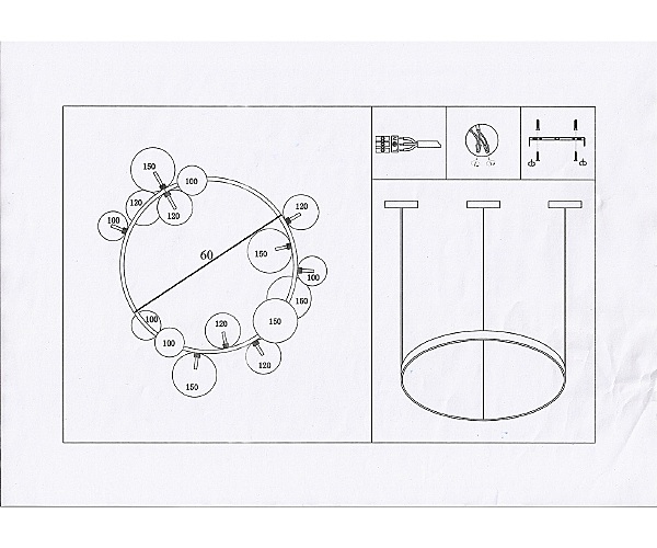 Подвесная люстра KINK Light Иона 07608-15,19