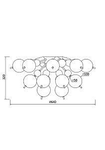 Потолочная люстра Maytoni Bolla MOD133CL-04CH