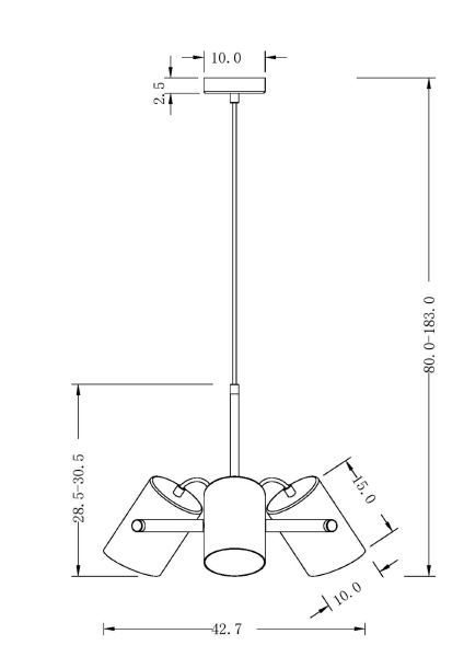 Подвесная люстра Freya Elori FR4004PL-03WB