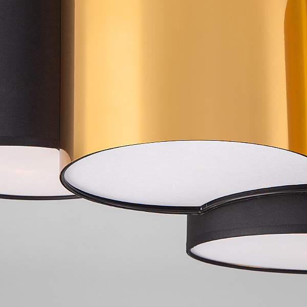 Потолочная люстра TK Lighting Mona 3447 Mona Black/Gold