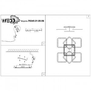 Потолочная люстра Wedo Light Fiuggi 75345.01.09.06