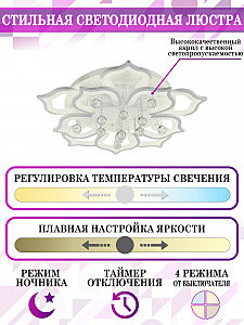 Потолочная люстра Natali Kovaltseva HIGH-TECH LED LAMPS HIGH-TECH LED LAMPS 82029