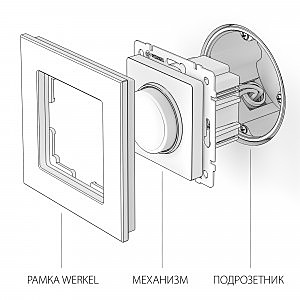 Диммер Werkel W1142004/ Диммер (графит рифленый)