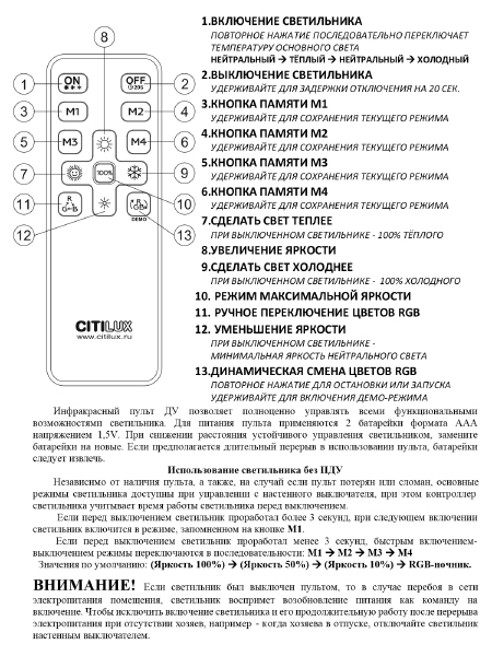 Светильник потолочный Citilux Симпла CL714K330G