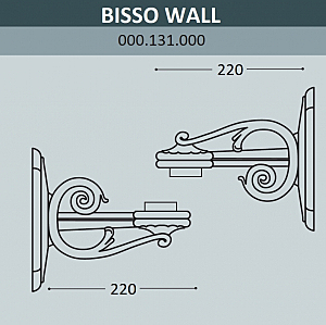 Консоль для паркового фонаря Fumagalli Консоль Bisso 000.131.000.B0