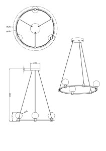 Подвесная люстра Freya Urban FR4005PL-03B