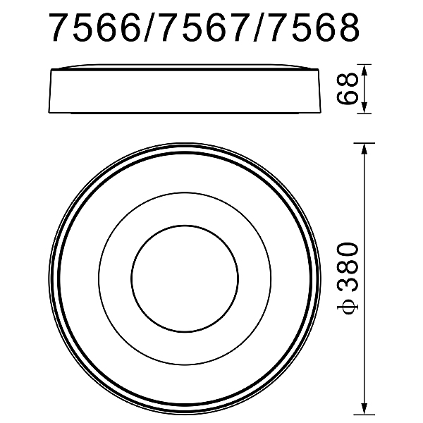 Светильник потолочный Mantra Coin 7568