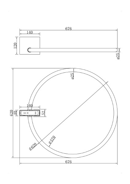 Светильник потолочный Maytoni Anillo MOD315CL-L25CH3K