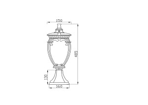 Уличный наземный светильник Maytoni Fleur O414FL-01BZ