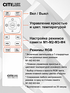 Светильник потолочный Citilux Санта CL723680G