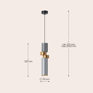 Светильник подвесной Maytoni Palette MOD303PL-01CFL2