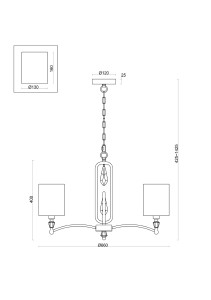 Подвесная люстра Freya Riverside FR1007PL-05BS