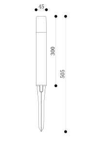 Грунтовый светильник Maytoni Talpa O416FL-L3B3K1