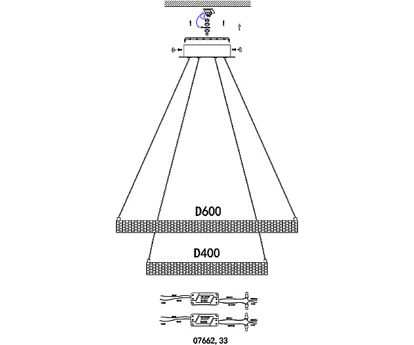 Подвесная люстра KINK Light Селена 07662,36