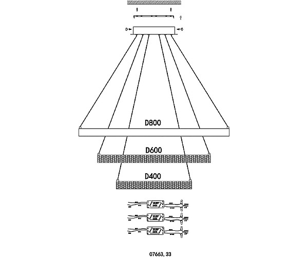 Подвесная люстра KINK Light Селена 07663,36