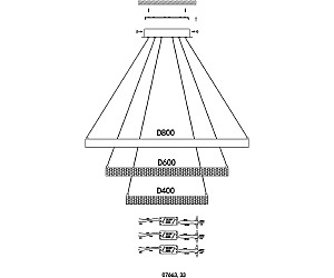 Подвесная люстра KINK Light Селена 07663,36