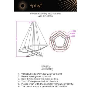 Подвесная люстра Aployt Polunia APL.021.13.136