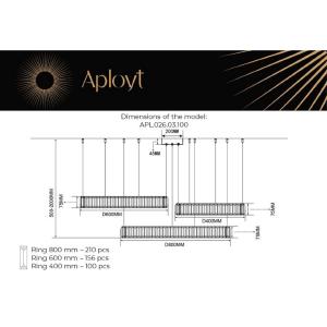 Подвесная люстра Aployt Nicoletta APL.026.03.100