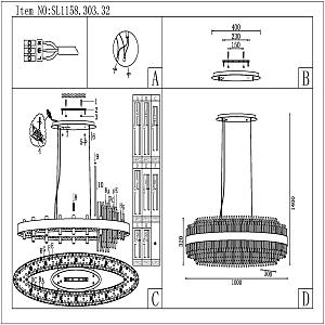 Подвесная люстра ST Luce Nitido SL1158.303.32