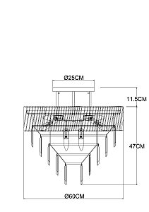 Потолочная люстра Arte Lamp Muscida A1004PL-10SI