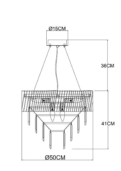 Подвесная люстра Arte Lamp Muscida A1004SP-8SI