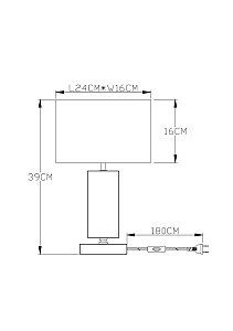 Настольная лампа Arte Lamp Clint A4022LT-1CC