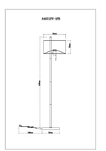 Торшер Arte Lamp Proxima A4031PN-1PB