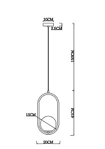 Светильник подвесной Arte Lamp Matisse A7745SP-1AB