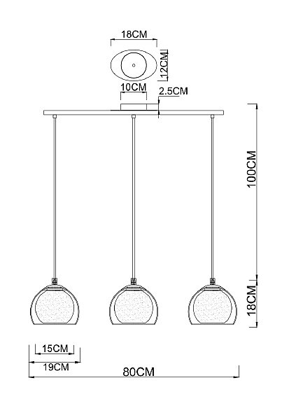 Светильник подвесной Arte Lamp Rastaban A7984SP-3PB