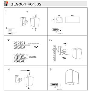 Уличный настенный светильник ST Luce Borgo SL9001.401.02