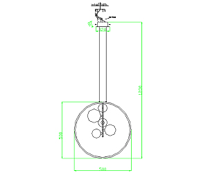 Подвесная люстра KINK Light Иона 09408-5А,19