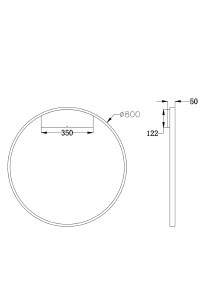 Настенный светильник Maytoni Rim MOD058WL-L50BS4K