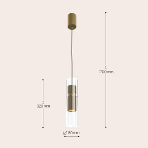 Светильник подвесной Maytoni Dynamics MOD326PL-01MG