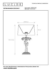 Настольная лампа Lucide Extravaganza Coconut 10505/81/30