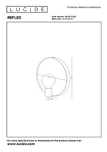 Настенное бра Lucide Reflex 36213/31/30