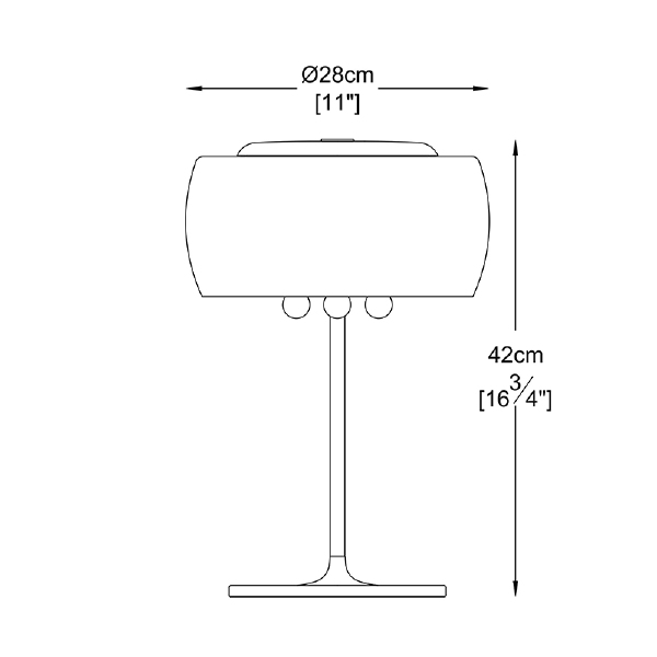 Настольная лампа Zumaline Crystal T0076-03E-F4FZ