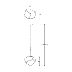 Светильник подвесной Zumaline Rock P0488-01M-SEAC