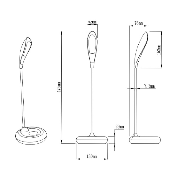 Настольная лампа Zumaline Desk Lamp Led H1848